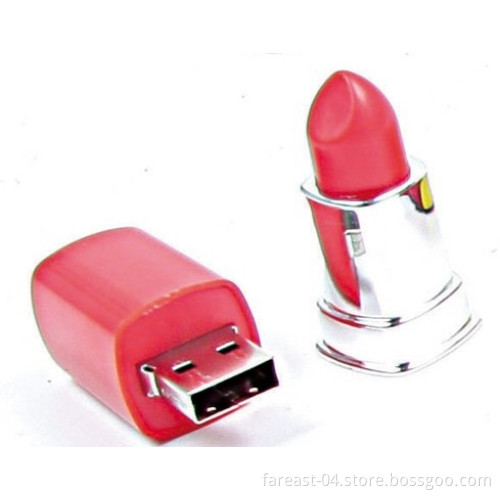 Plastic Lipstick USB Flash Drive Rouge Red Pink 512GB 64GB 16GB 8GB 4GB (UA70)